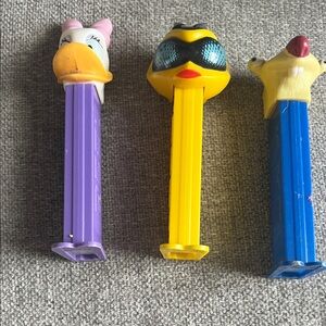 Duck Character Candy Dispenser Set - Purple, Yellow, Blue